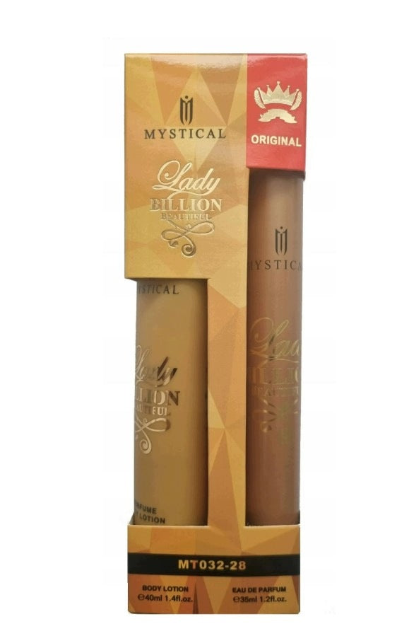 SET OF 2in1 MYSTICAL Lady Billion perfume 35ml + perfumed cream 30ml