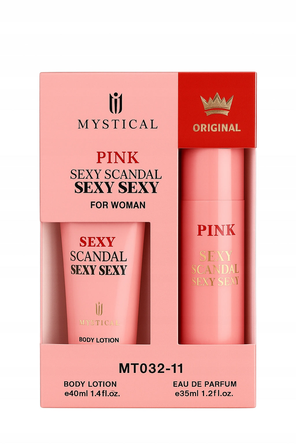 SET OF 2in1 MYSTICAL PINK Scandal perfume 35ml + perfumed cream 30ml