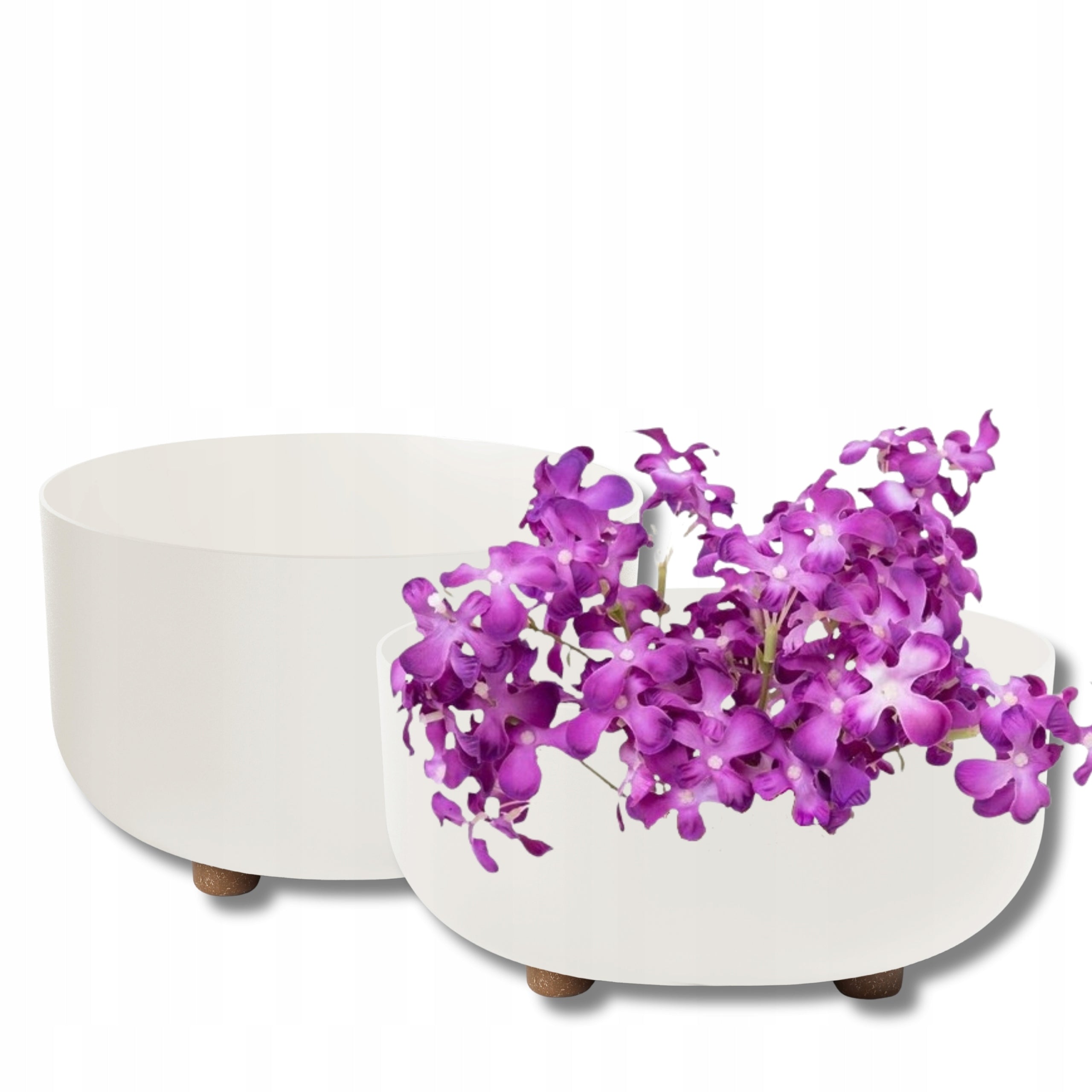 SET OF 2x BOWL SOFIA recycled diameter 30cm + 27cm col. BEIGE mat Manufacturer code HH-TR-MISA-R-BEZ-KPL