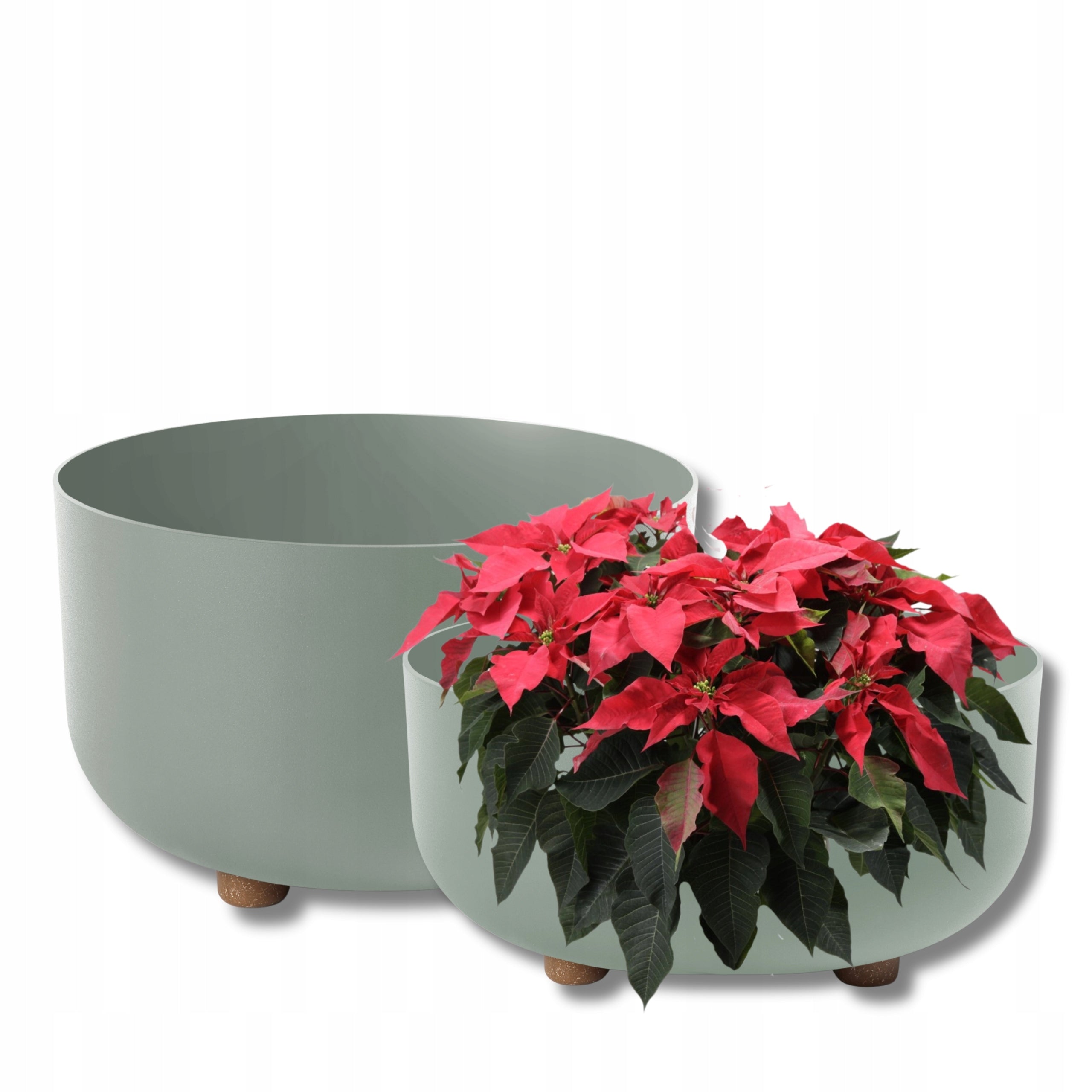 SET OF 2x BOWL SOFIA recycled diameter 30cm + 27cm col. BEIGE mat Material synthetic material