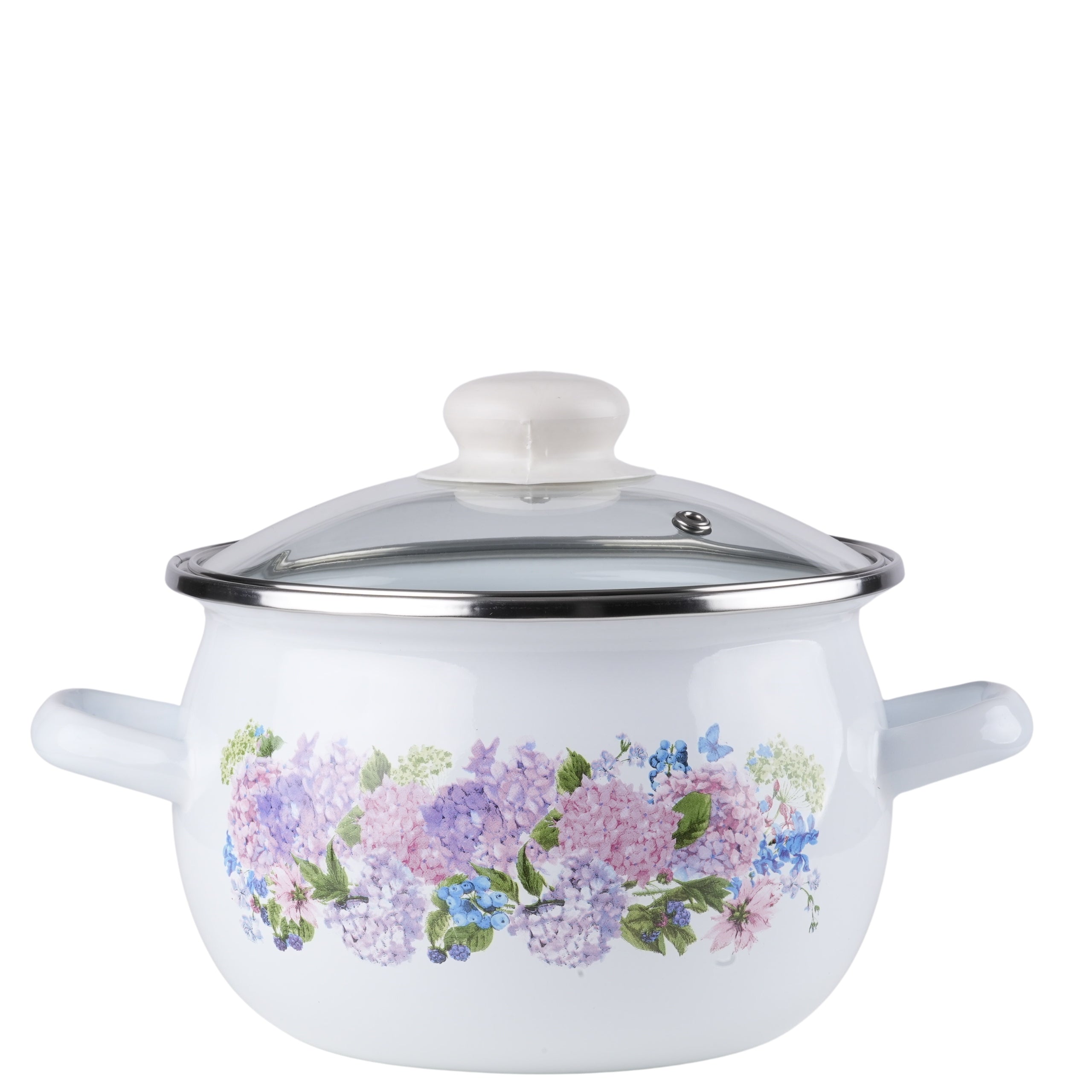SET OF 3 ENAMEL POTS + COVERS INDUCTION GAS ENAMEL POTS 6EL Number of items in the set 6