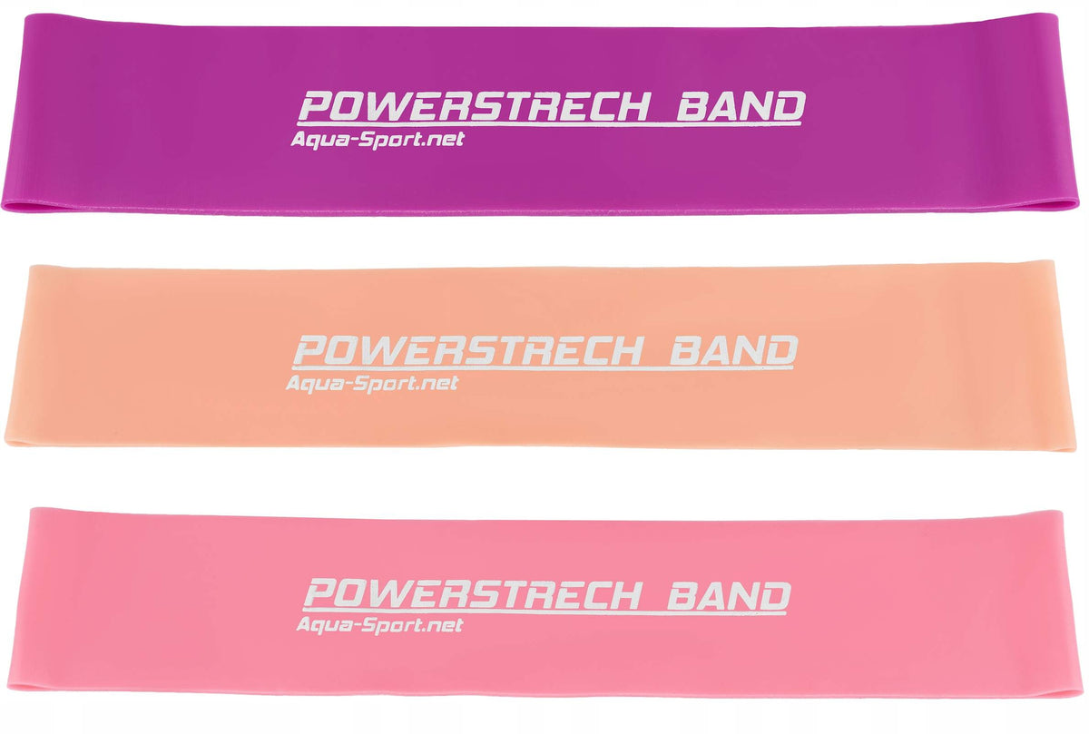 SET OF 3 EXERCISE RUBBERS MINI BAND FITNESS TAPE Color pink