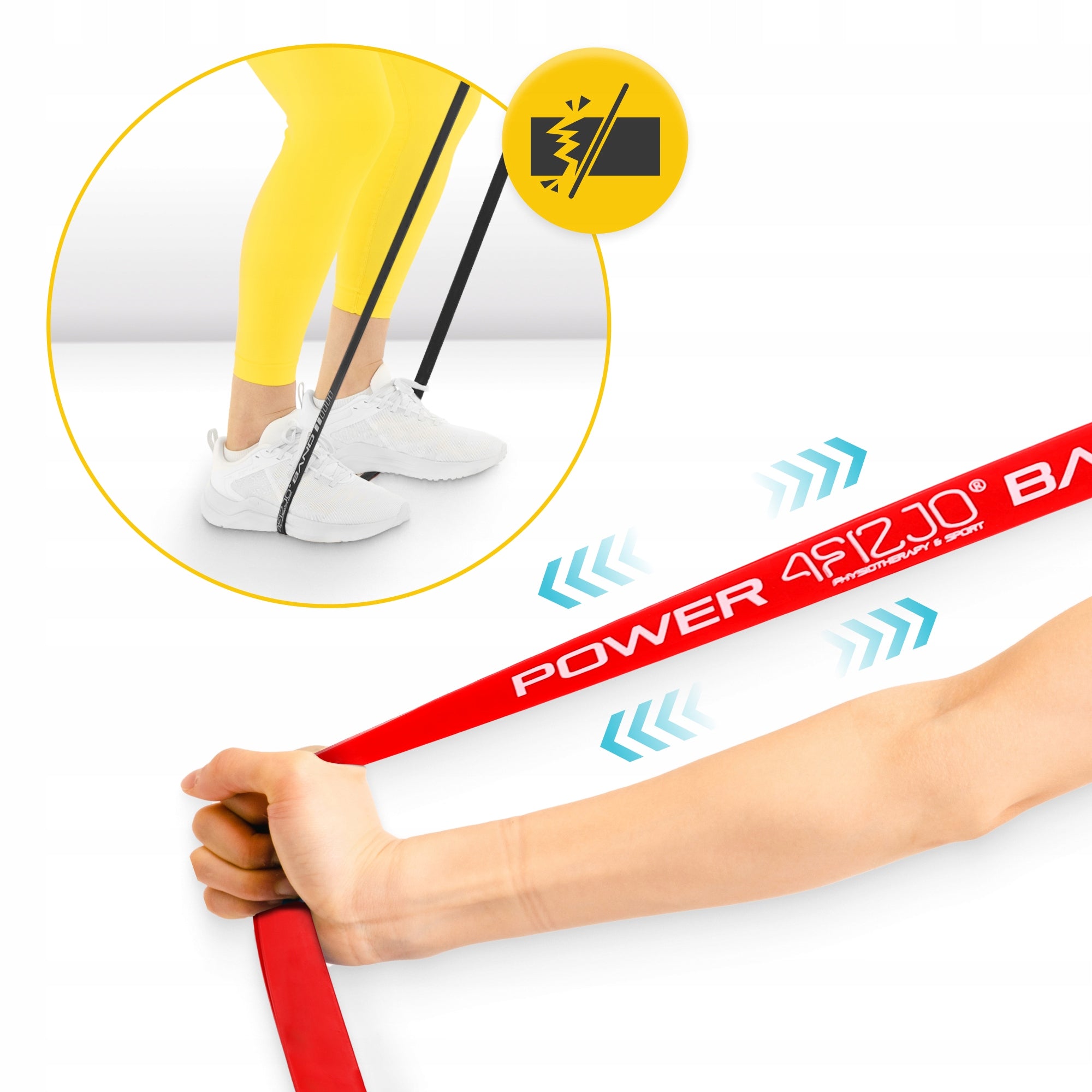 SET OF 3 EXERCISE RUBBERS POWER BAND FITNESS TRAINING RESISTANCE BANDS 1-17kg Model Zestaw gum do ćwiczeń fitness POWER BAND
