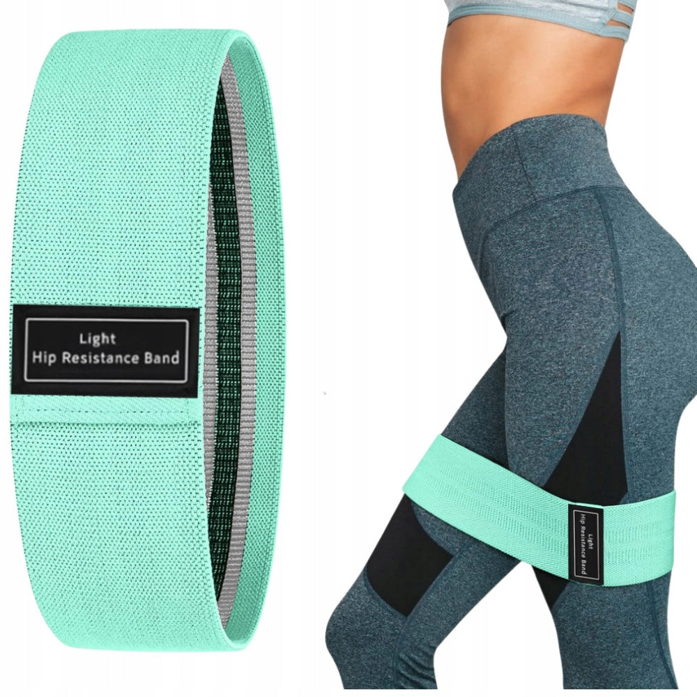 SET OF 3 HIP BAND EXERCISE RUBBERS MATERIAL RESISTANCE FITNESS BANDS THIGHS Model S3