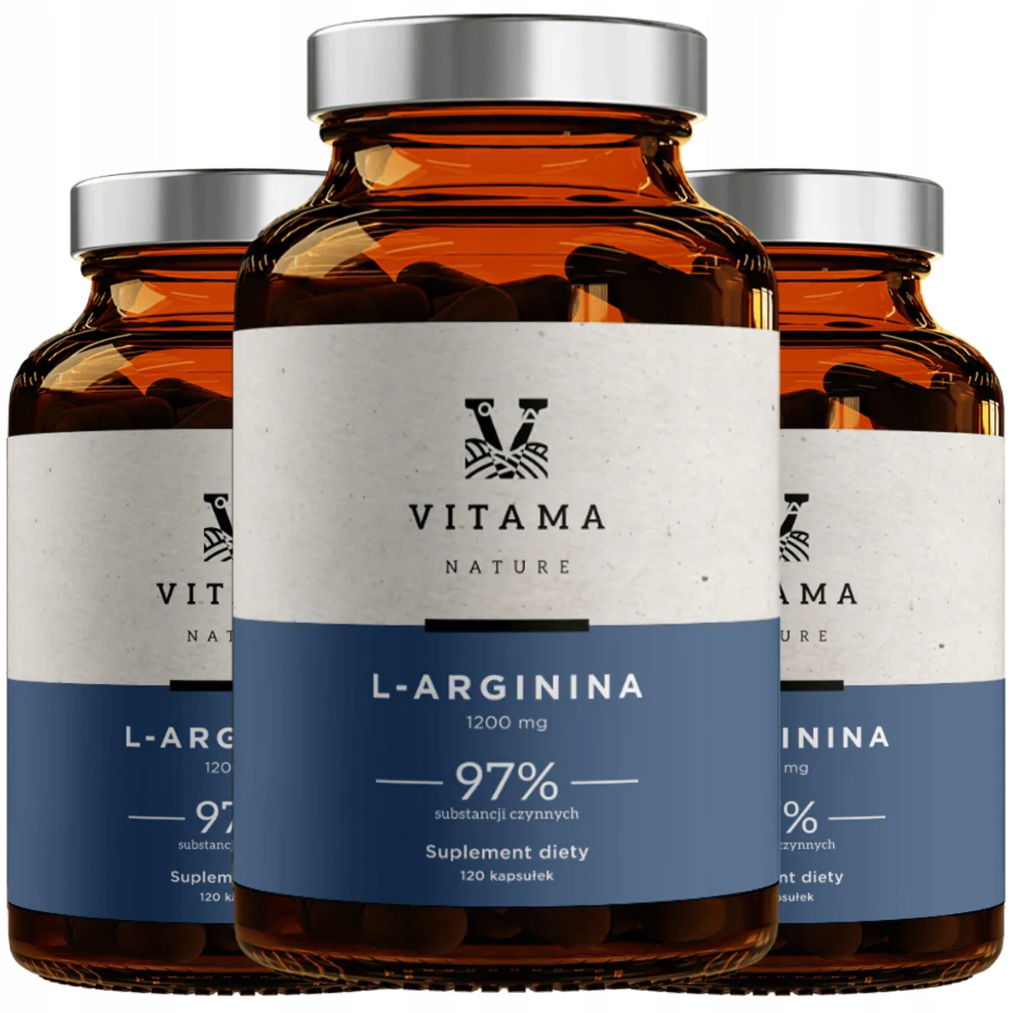 SET OF 3 PACK L-ARGANIN AMINO ACID LIBIDO SEX POTENCY WITHOUT ADDITIVES 360 KAPS