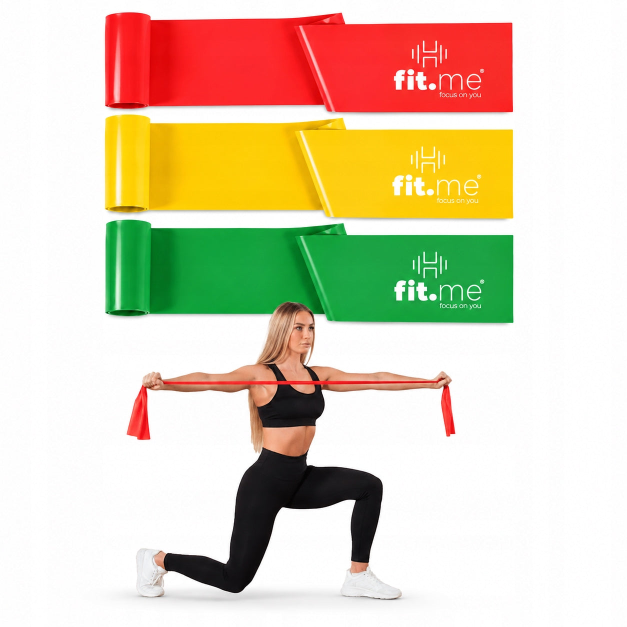 SET OF 3 RESISTANCE BANDS FOR EXERCISES FOR STRETCHING POWERBAND RESISTANCE 5-11kg