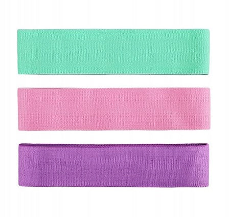 SET OF 3 RESISTANCE BANDS FOR EXERCISE