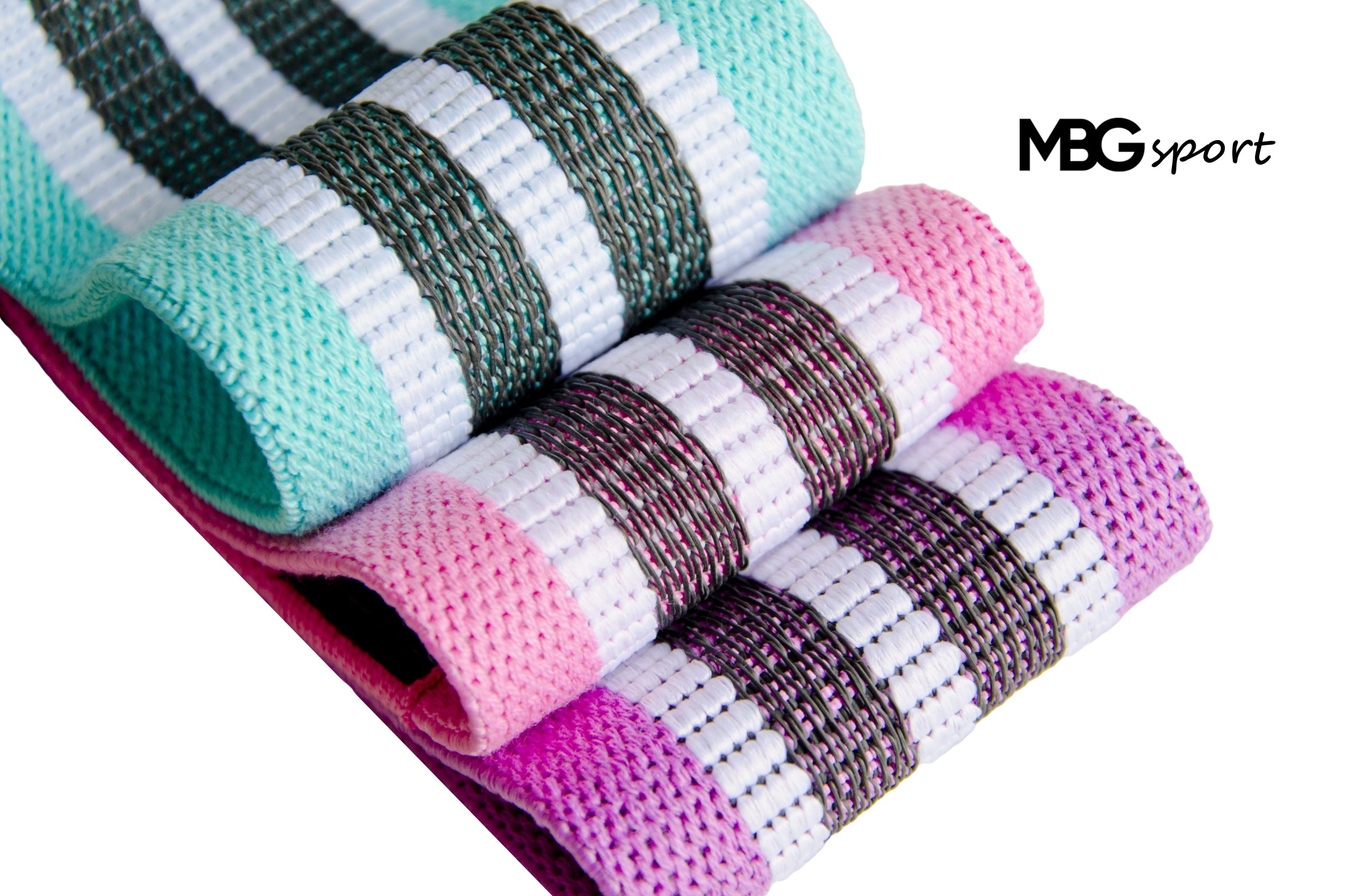 SET OF 3 RESISTANCE RUBBER BANDS MATERIAL FOR EXERCISE Brand MBGsport