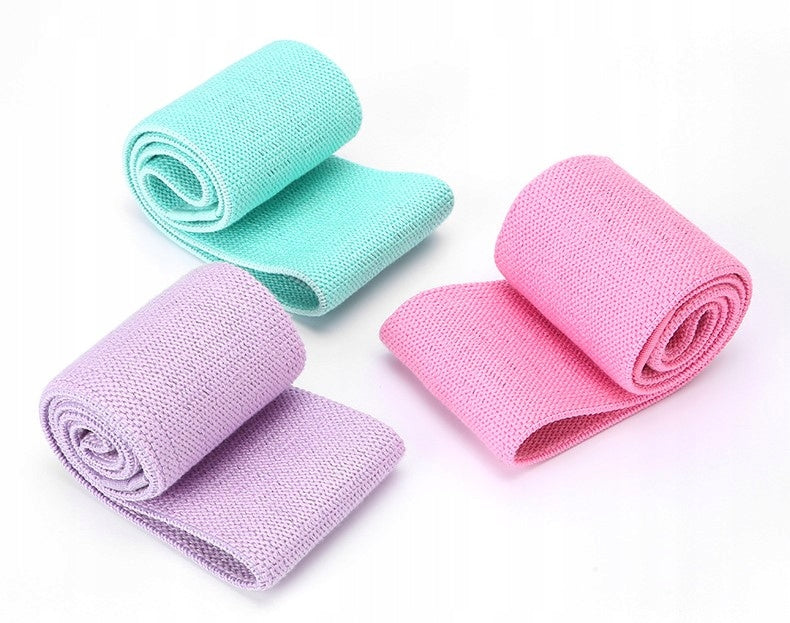 SET OF 3 RESISTANCE RUBBER EXERCISE RUBBER MATERIAL STRONG FITNESS BANDS Number of pieces in the set 3