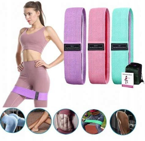 SET OF 3 RESISTANCE RUBBER MATERIAL BANDS FOR EXERCISE Manufacturer code pasy3