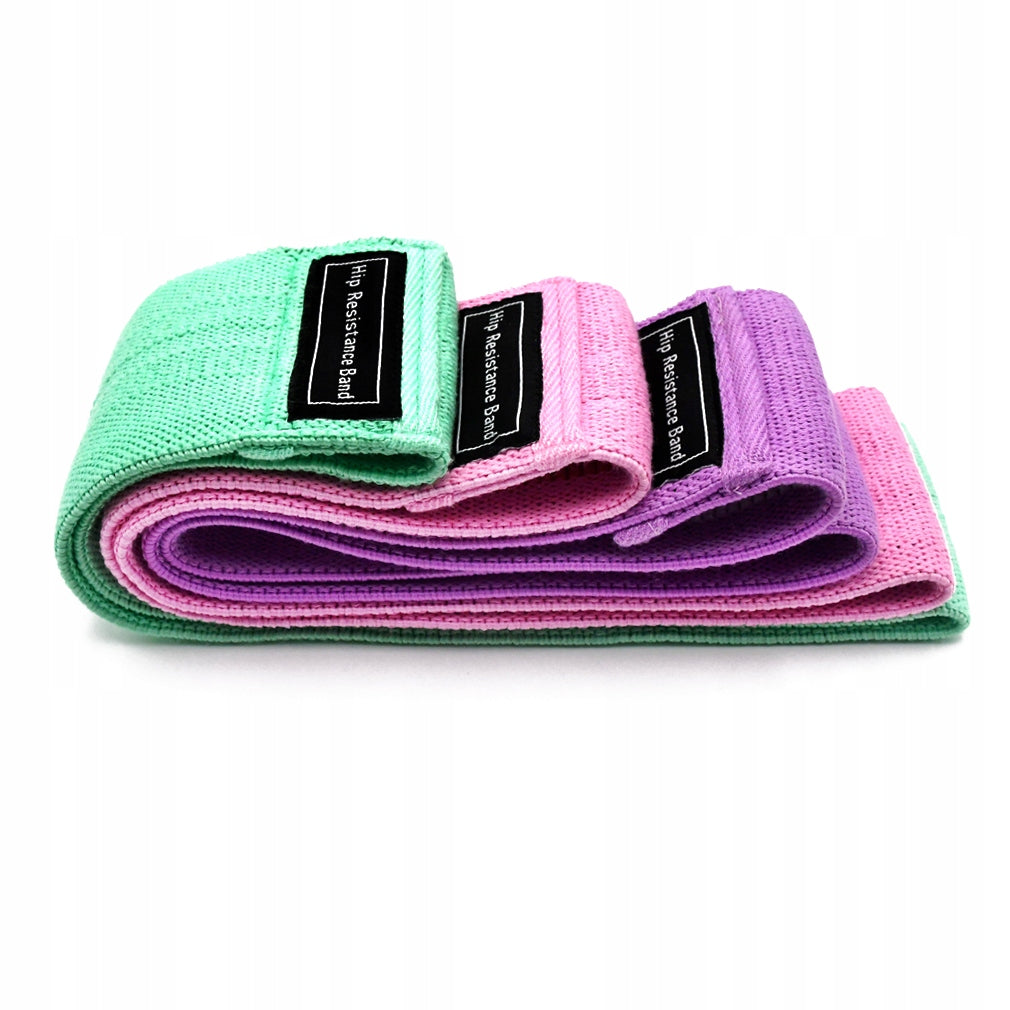 SET OF 3 RESISTANCE RUBBER MATERIAL BANDS FOR EXERCISE Packaging status original