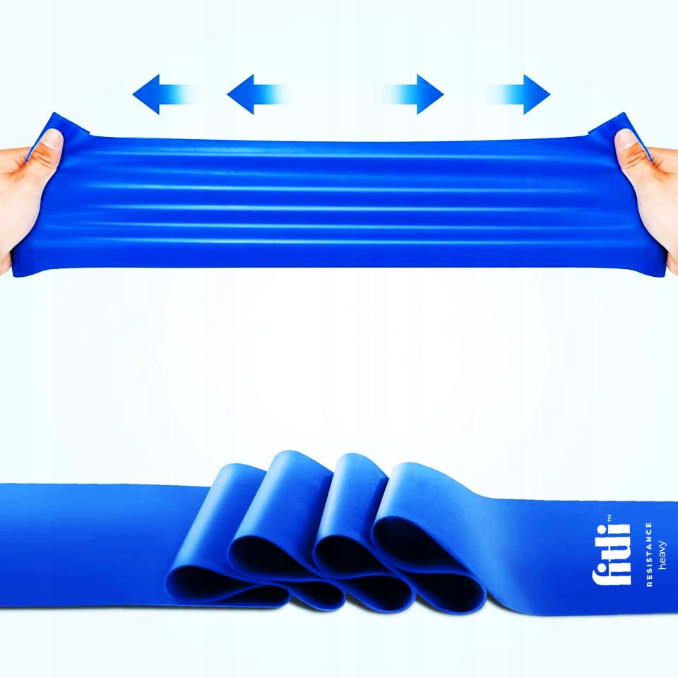 SET OF 3 RUBBER EXERCISE TAPE REHABILITATION FITNESS FLAT BAND 2M Length 196 cm