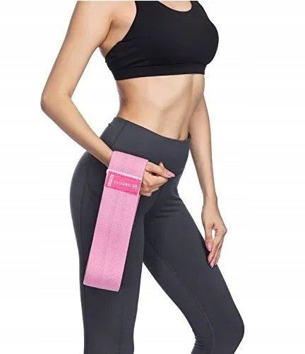SET OF 3 RUBBER MATERIAL RESISTANCE BANDS FOR HIP BAND EXERCISES SILICONE THREADS Brand mediTRADE24