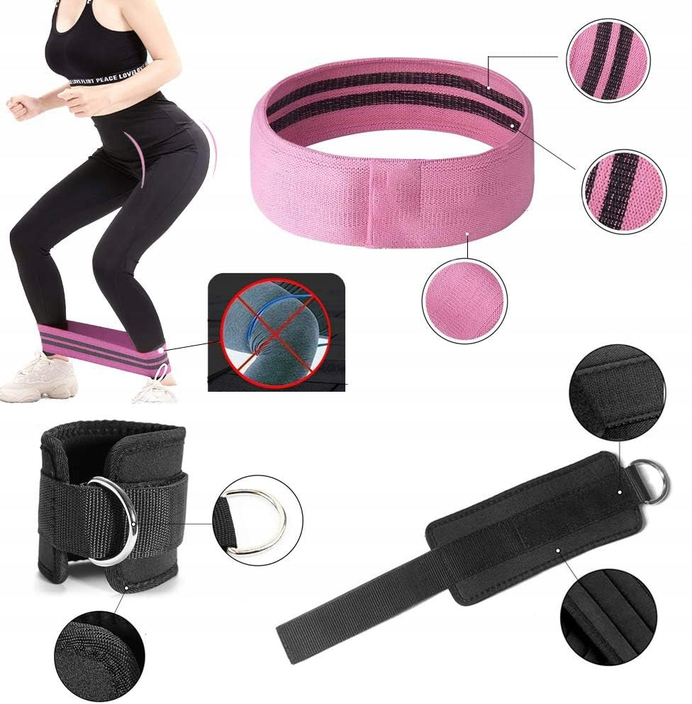 SET OF 3 RUBBER RESISTANCE BANDS FOR EXERCISE YOGA FITNESS TRAINING 3 LEVELS EAN (GTIN) 780887352361