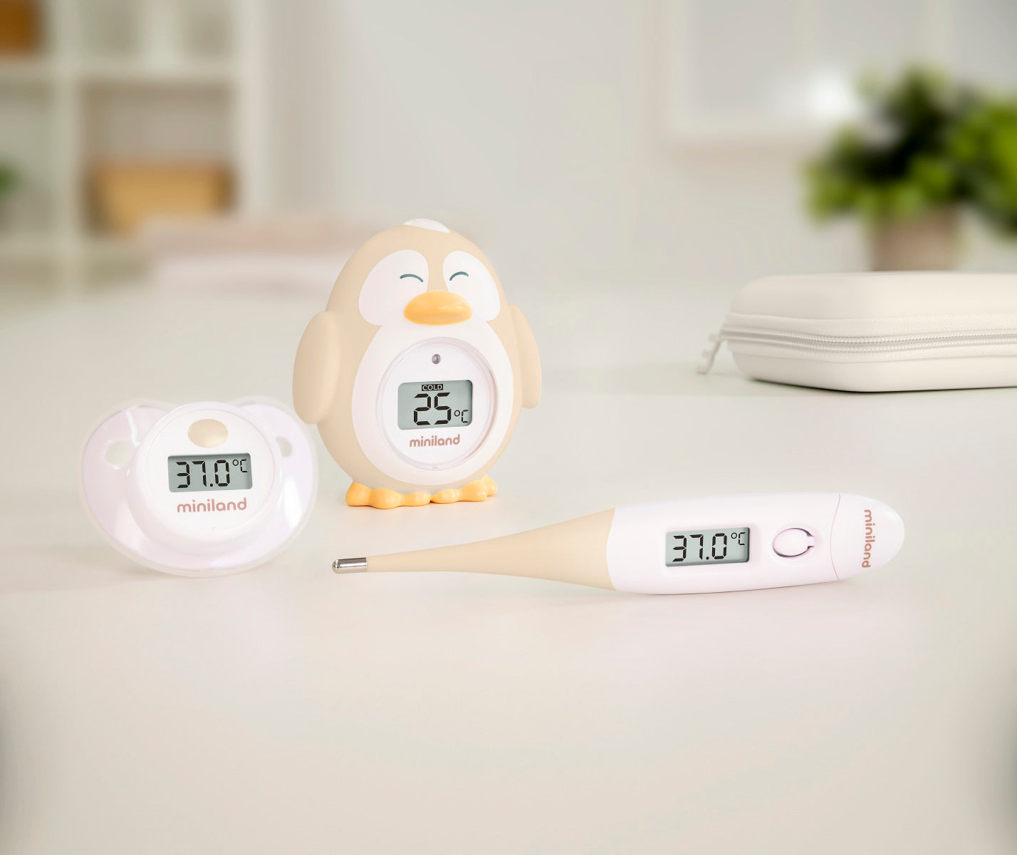 SET OF 3 VALENCIA THERMOMETERS - FLEXI THERMOMETER, FOR BATHING, PACIFIER Medical device type accessories for a medical device or a product without an intended medical purpose