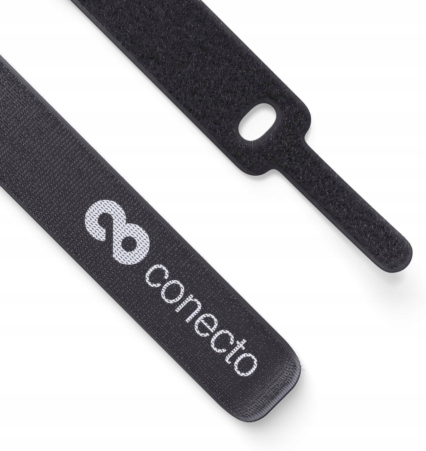 SET OF 30 REUSABLE VELCRO CABLE TIES BLACK 10 CM Model SA-CC50558-V2