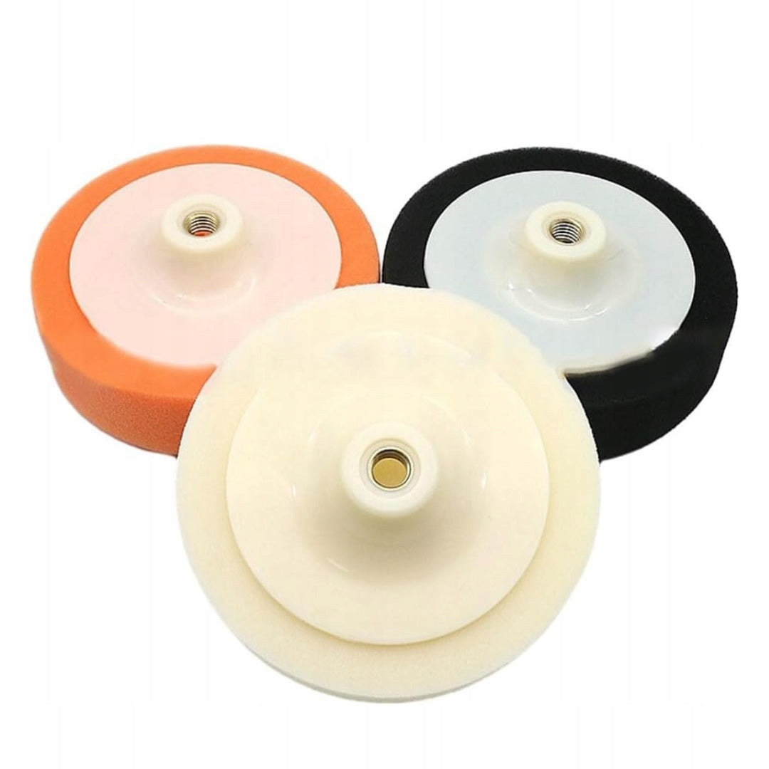 SET OF 3X POLISHING SPONGE | 3 HARDNESS | 3 SHANKS | EXCELLENT PERFORMANCE Packaging status original