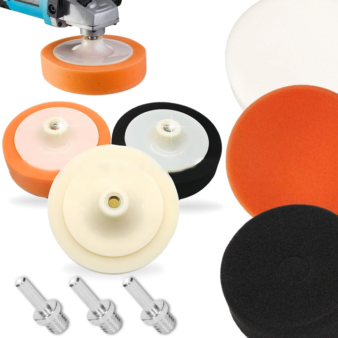 SET OF 3X POLISHING SPONGE | 3 HARDNESS | 3 SHANKS | EXCELLENT PERFORMANCE