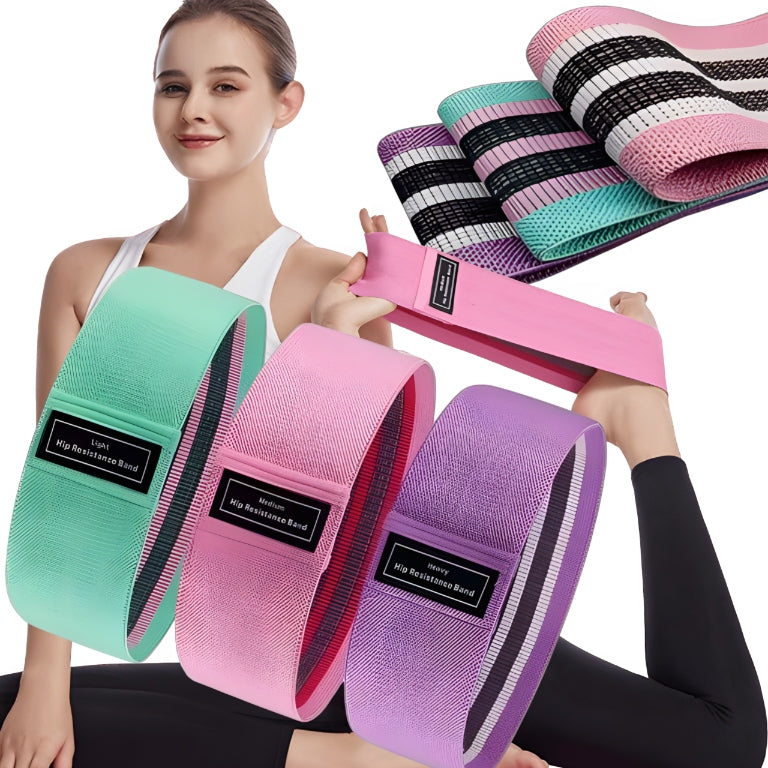 SET OF 3x STRONG RUBBERS FOR EXERCISE BANDS MATERIAL RESISTANCE FITNESS TAPES