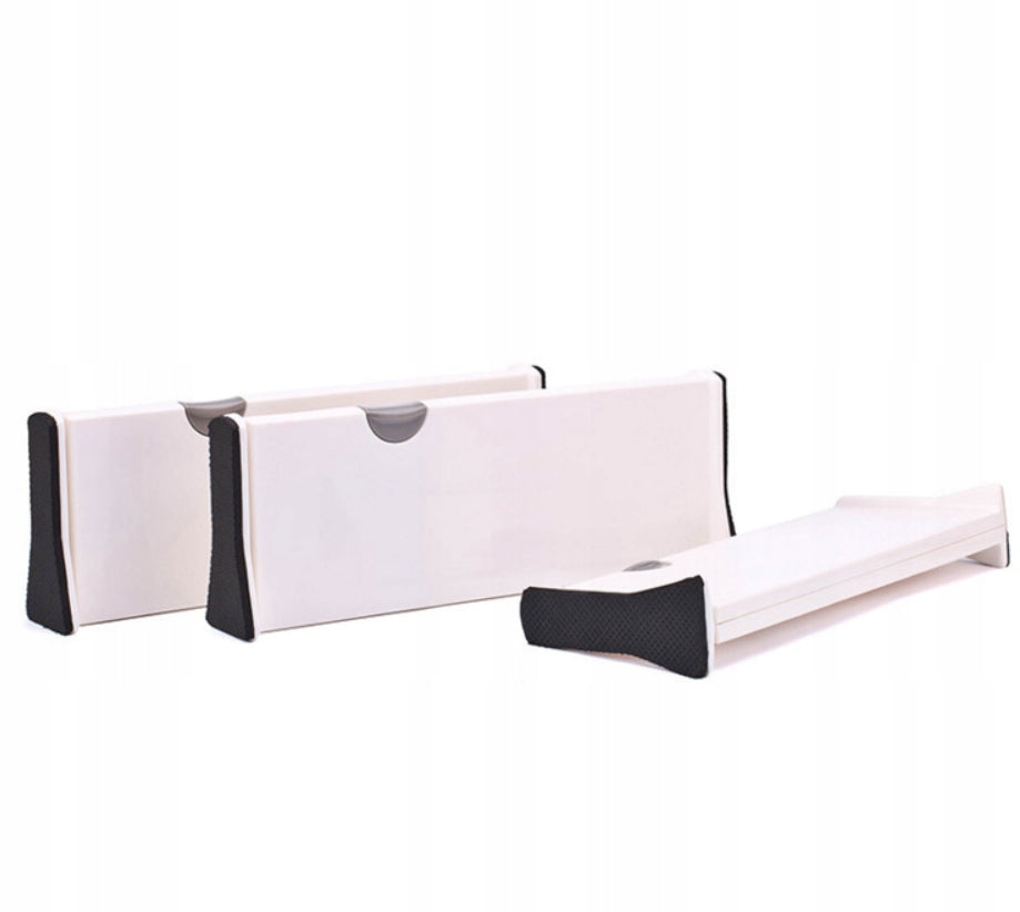 SET OF 4 DRAWER ORGANIZERS COMPARTMENT SEPARATOR WHITE GLOSS Kind drawer organizer