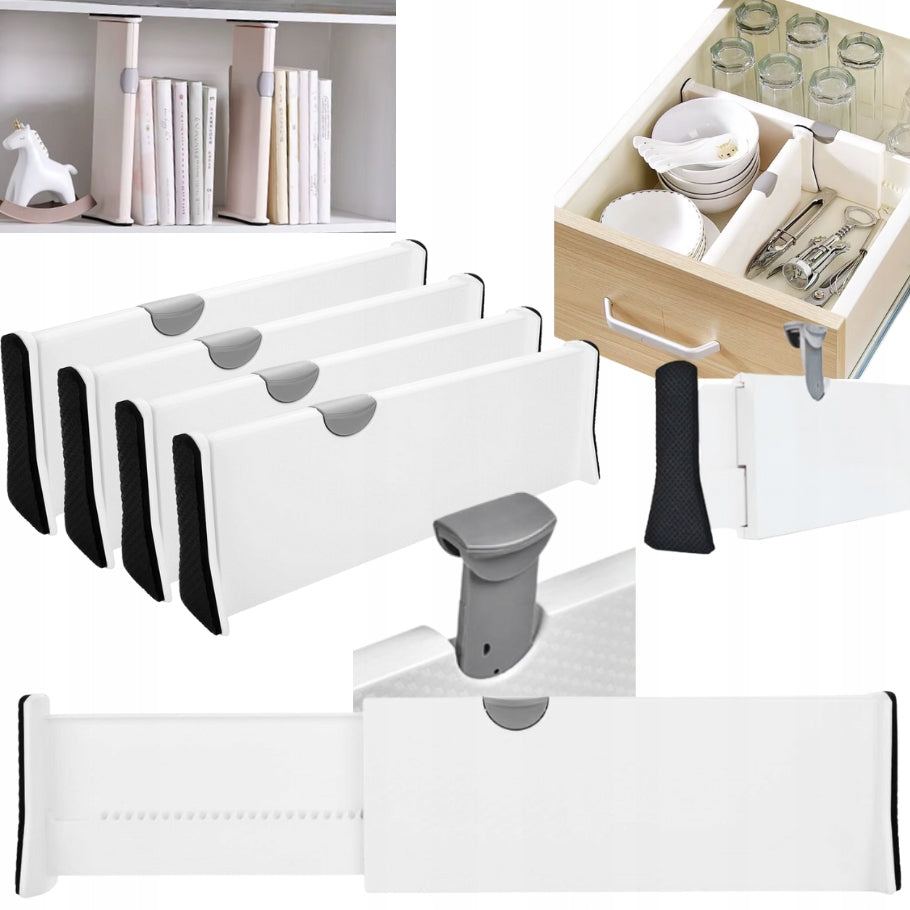 SET OF 4 DRAWER ORGANIZERS COMPARTMENT SEPARATOR