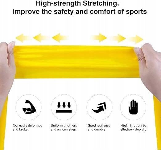 SET OF 4 HEAWAA EXERCISE RUBBERS rubber strong fitness resistance tape Manufacturer code x001JK2PSX