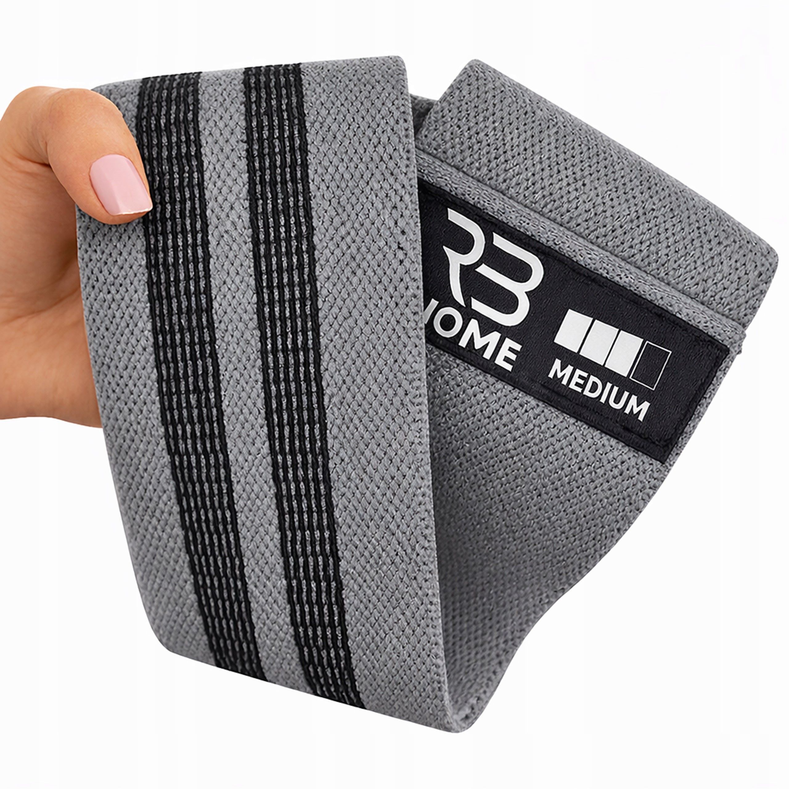SET OF 4 HIP MINI BAND EXERCISE RUBBERS, MATERIAL RUBBERS STRONG FITNESS BANDS Width 80 mm