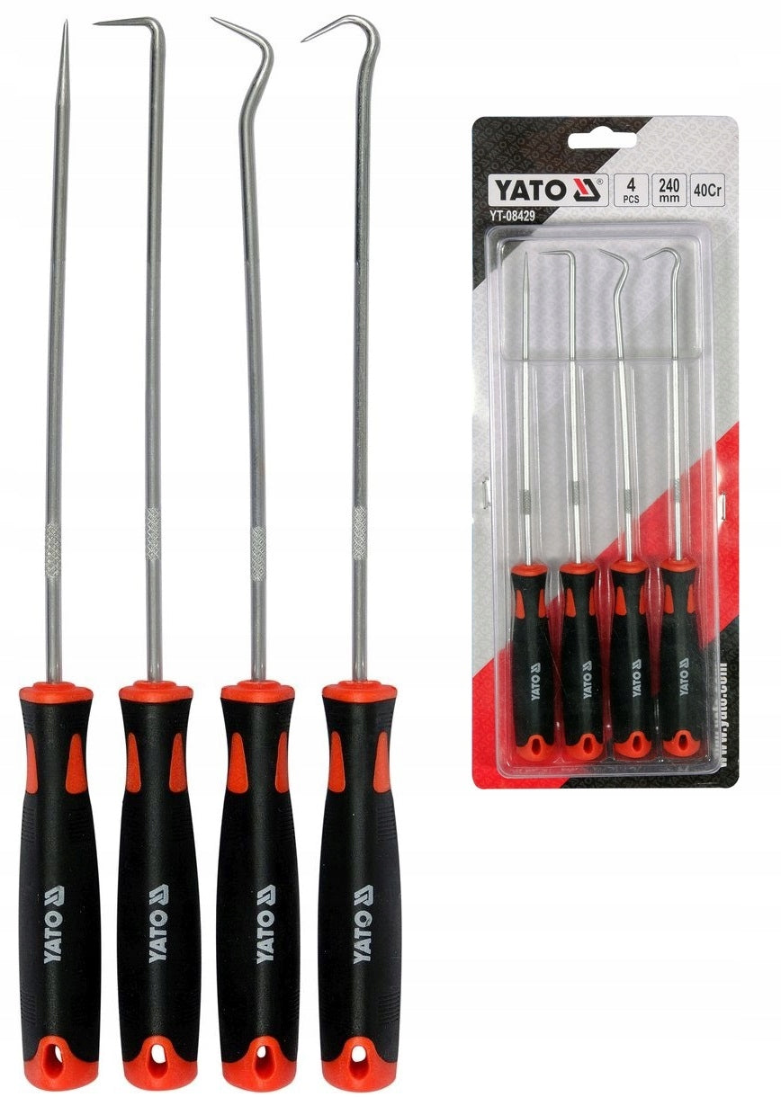 SET OF 4 HOOKS WITH HANDLE LONG HOOKS YATO Brand Yato