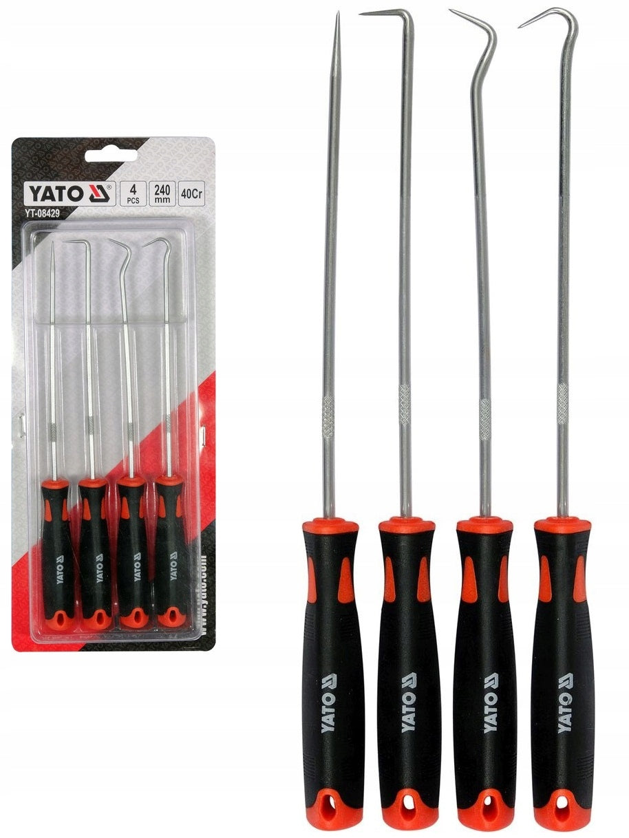 SET OF 4 HOOKS WITH HANDLE LONG HOOKS YATO