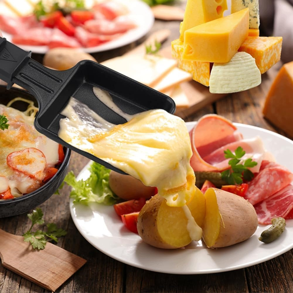 SET OF 4 NONSTICK GRILLING PANS WITH WOODEN BLADES Brand no brand