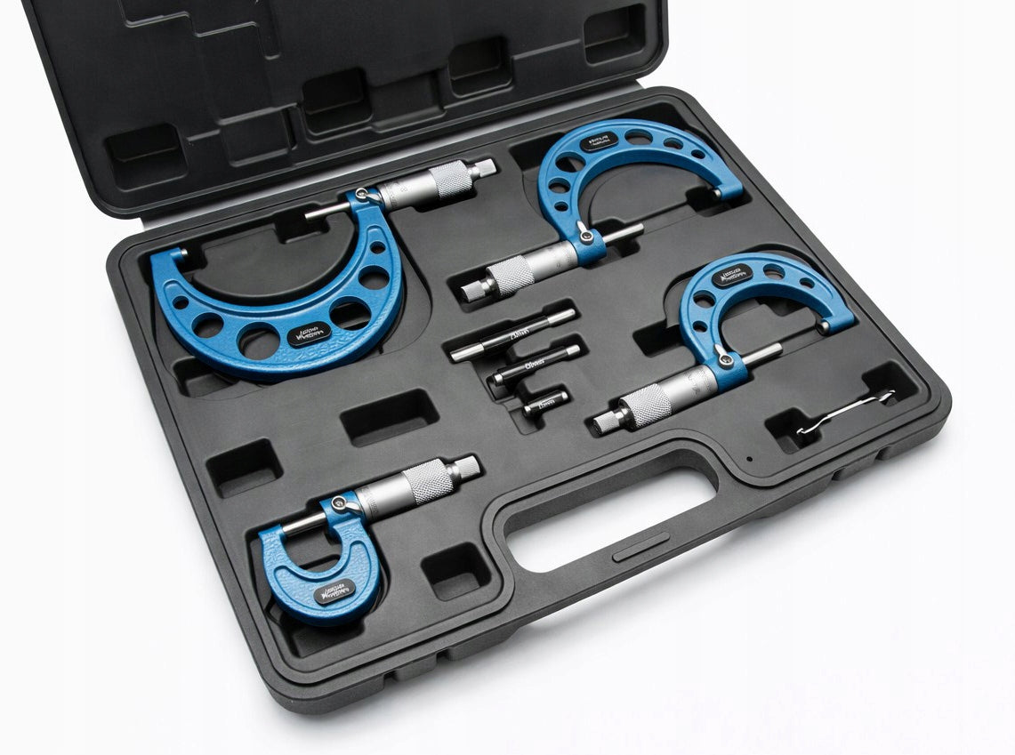 SET OF 4 OUTDOOR MICROMETER NONIUS 0-100mm / 0,01 mm VOGEL-TECH Manufacturer code ZMN_4_0-100