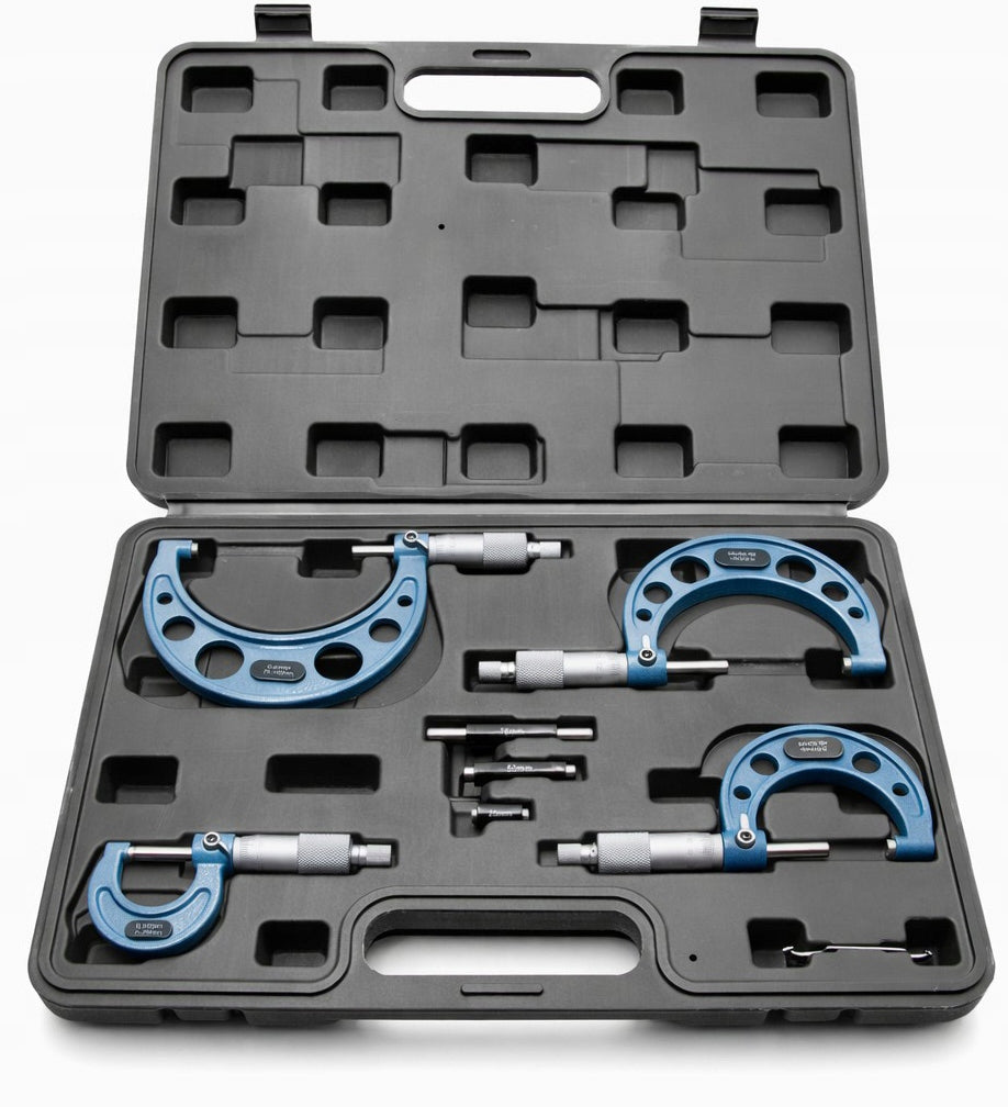 SET OF 4 OUTDOOR MICROMETER NONIUS 0-100mm / 0,01 mm VOGEL-TECH