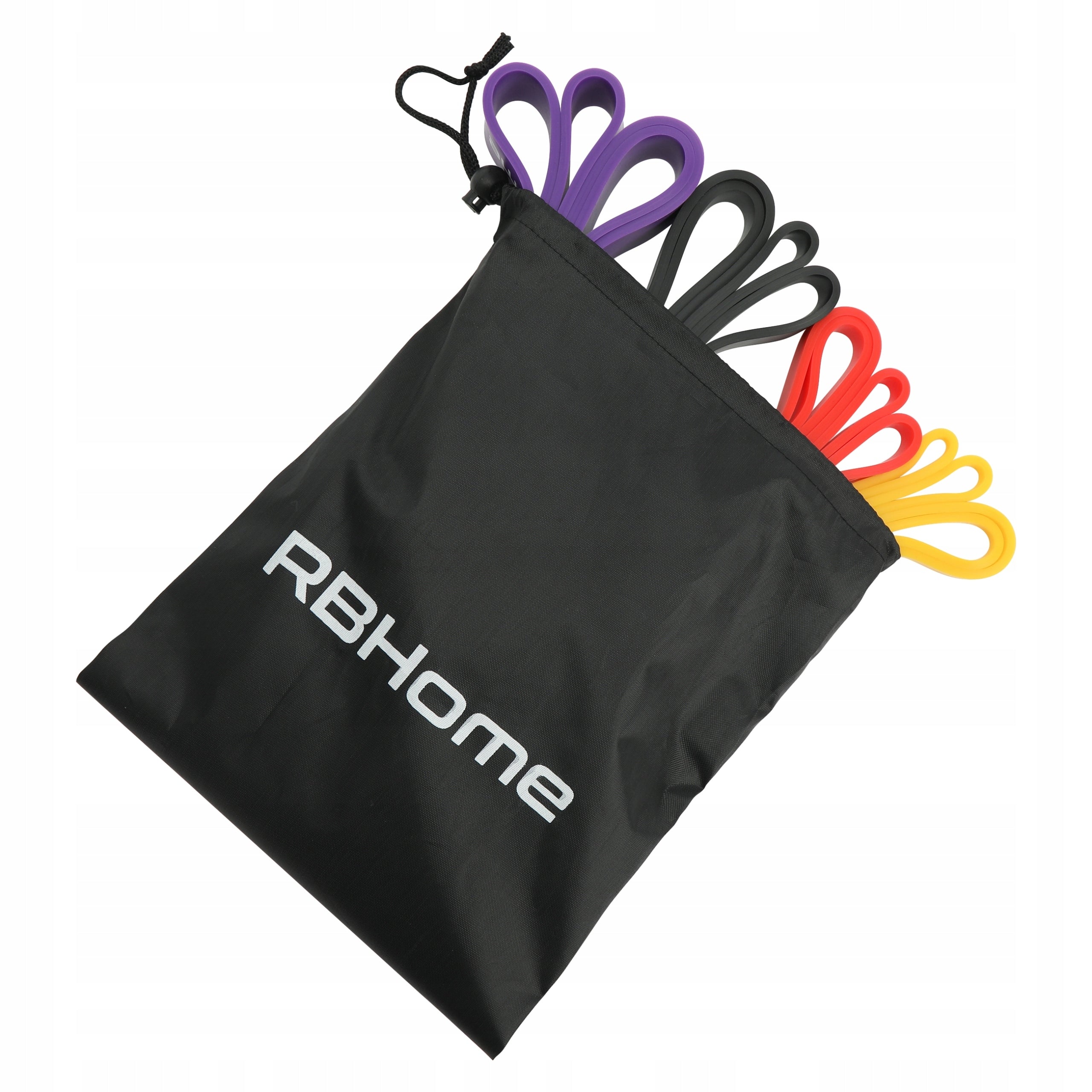 SET OF 4 POWER BAND EXERCISE RUBBERS STRONG RESISTANCE RUBBER FOR FITNESS TRAINING Brand RBHome