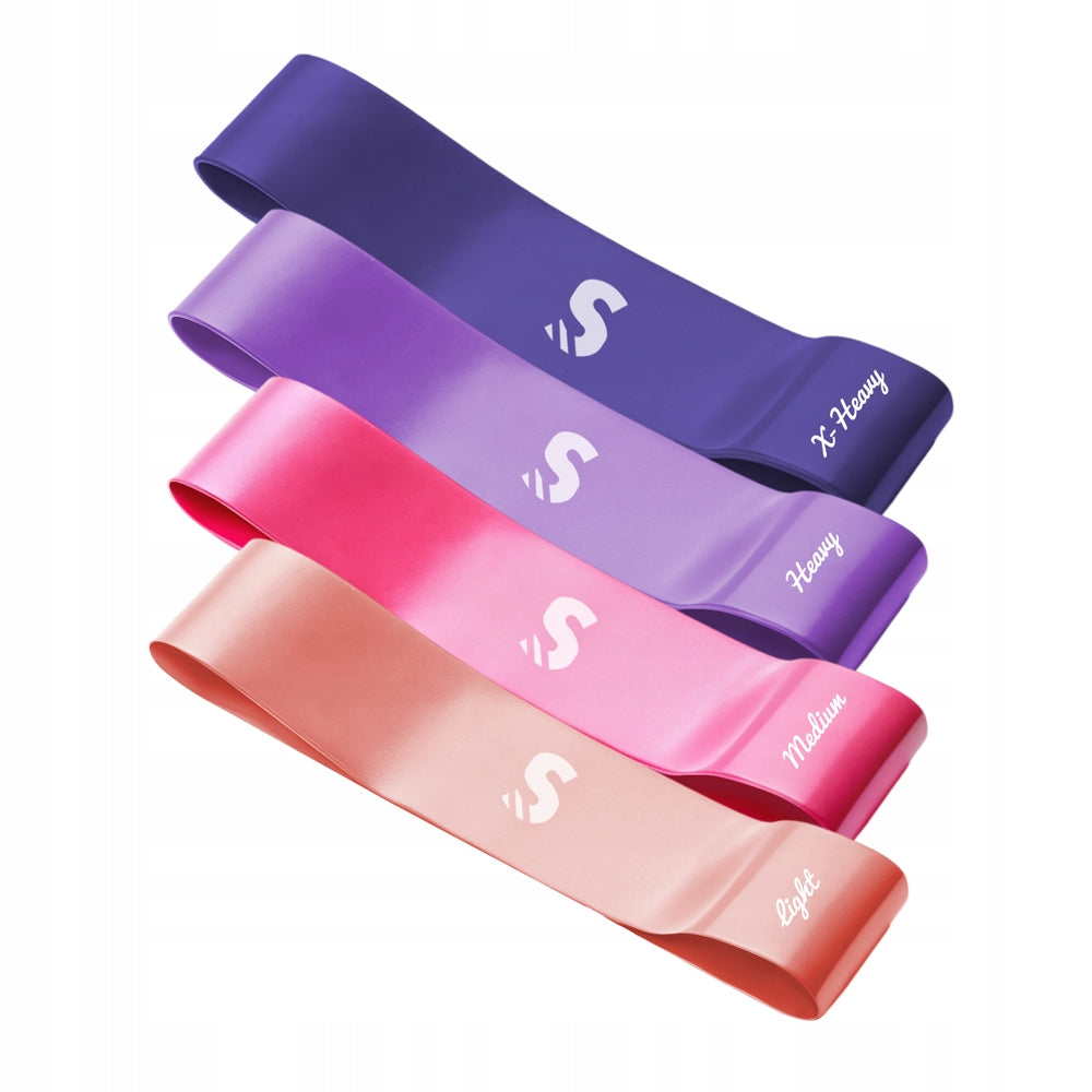 SET OF 4 RESISTANCE RUBBER FITNESS BAND 7-23 kg TRAINING BANDS FITNESS EQUIPMENT Brand no brand