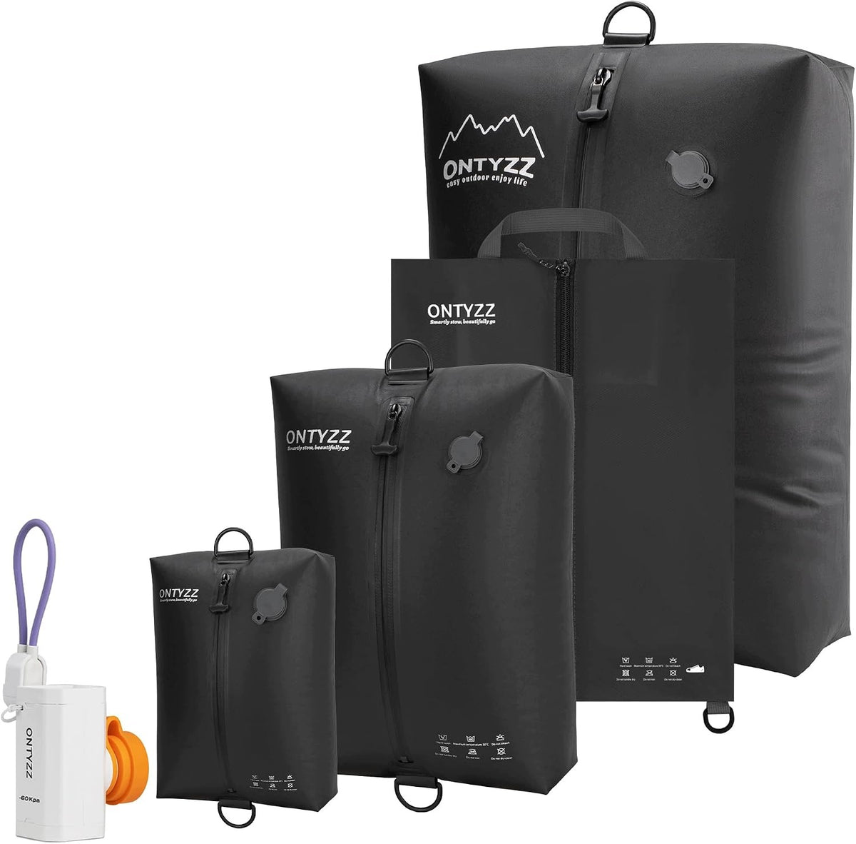 SET OF 4 TPU COMPRESSION VACUUM BAGS WATERPROOF IPX8