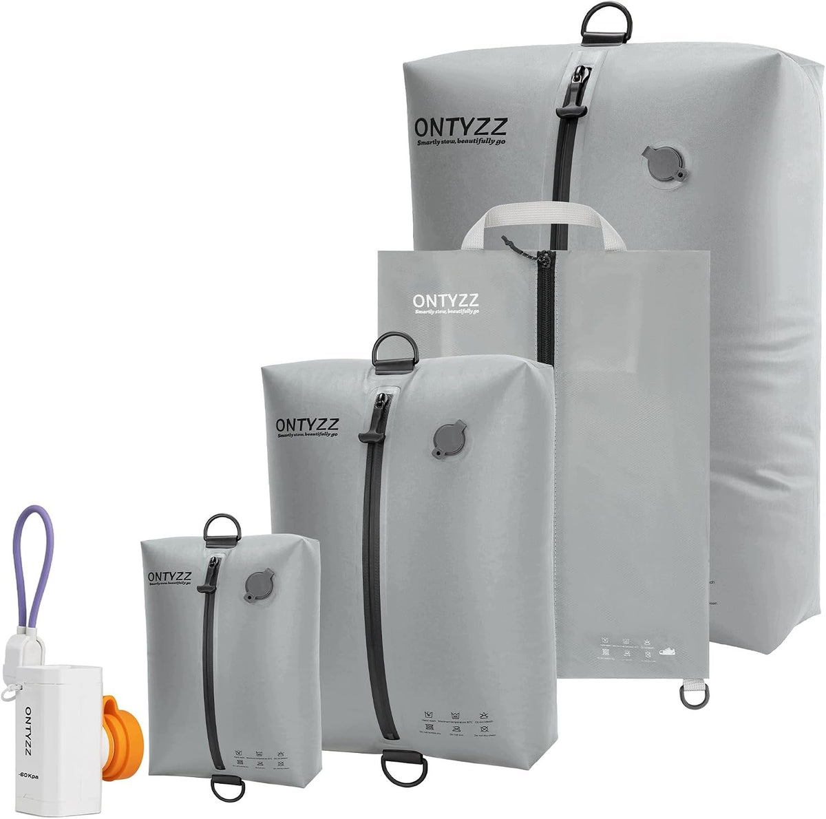 SET OF 4 TPU COMPRESSION VACUUM BAGS WATERPROOF IPX8