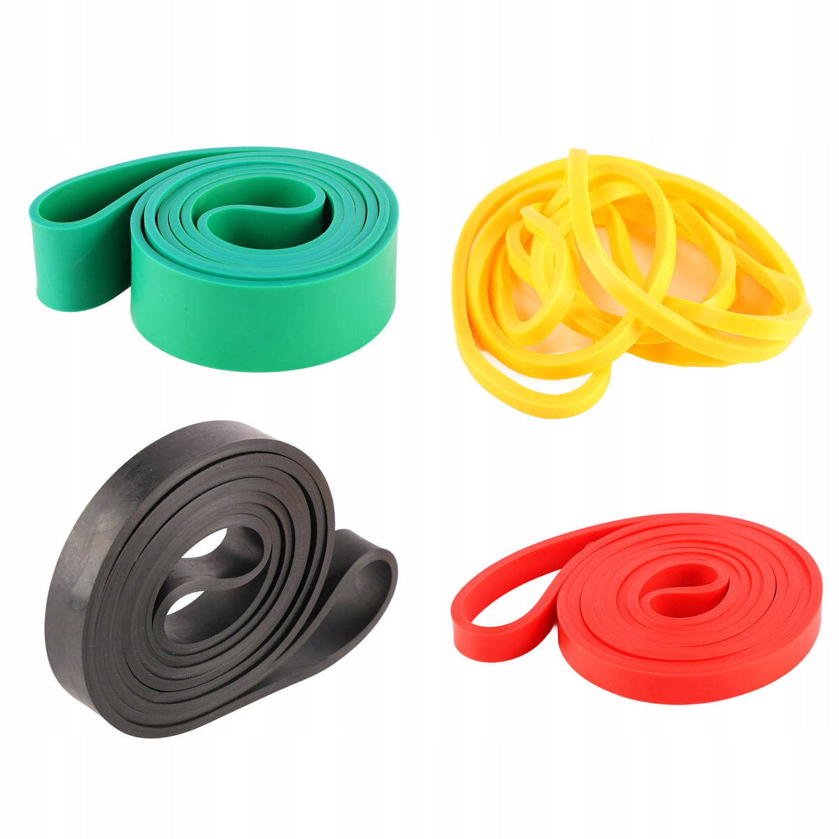 SET OF 4 TPU RESISTANCE BANDS EXERCISE BANDS Color multicolor