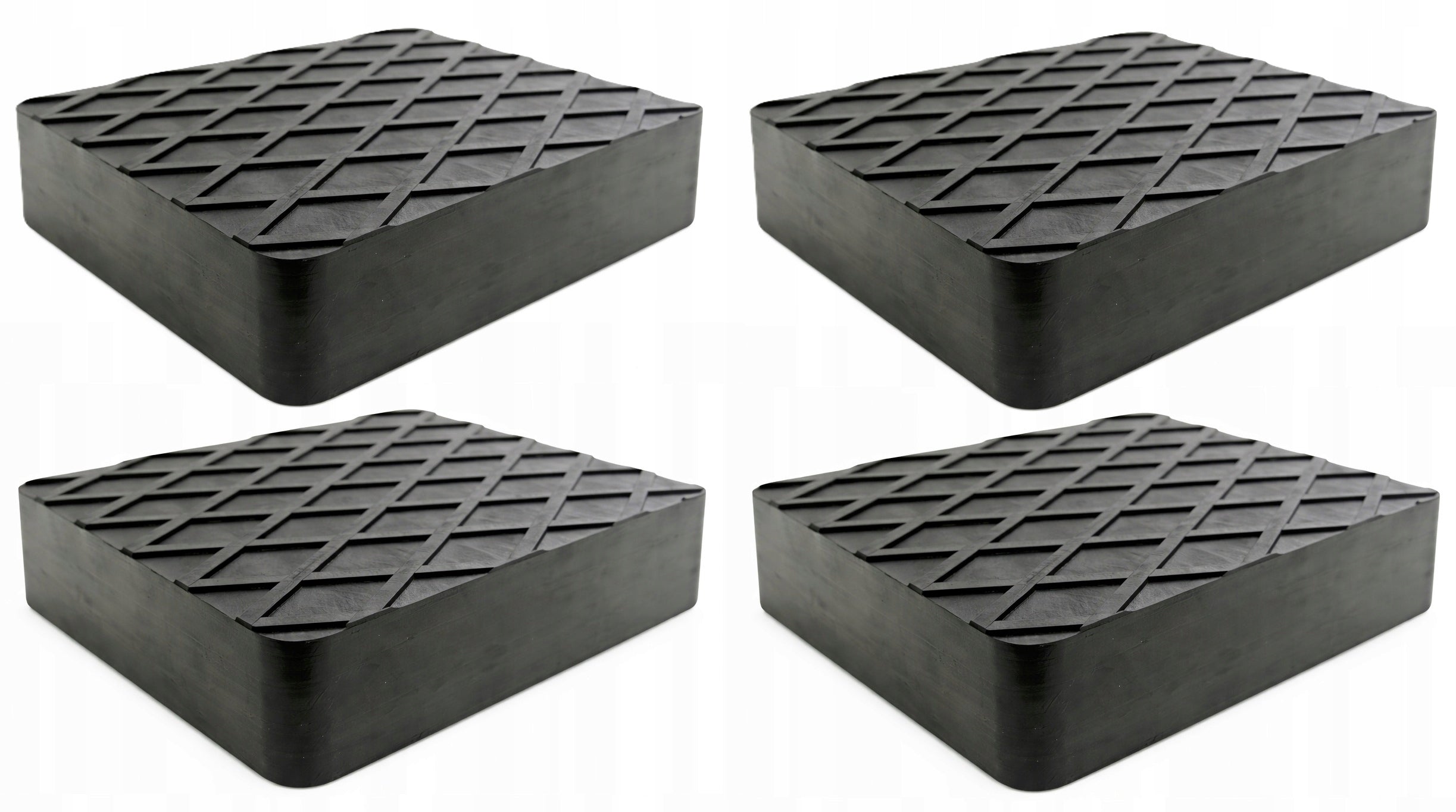 SET OF 4PCS RUBBER BRICK CUBE RUBBER PAD FOR LIFTER 160X120X40