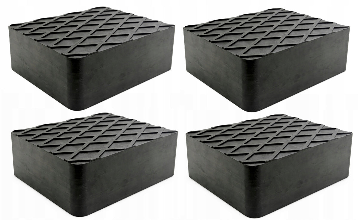SET OF 4PCS RUBBER BRICK CUBE RUBBER PAD FOR LIFTER 160X120X60