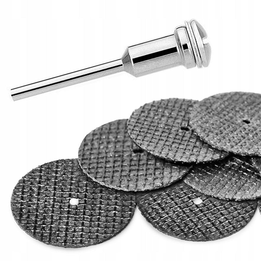 SET OF 5 Cutting Discs for MINI GRINDER + SHANK for Rotary Device