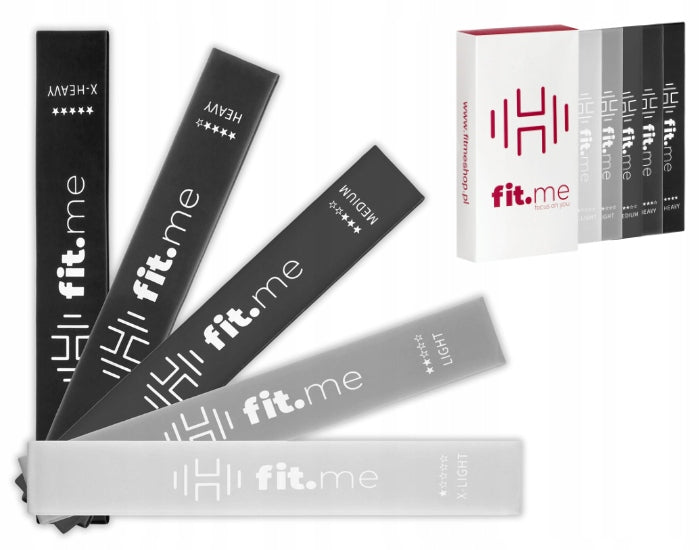 SET OF 5 EXERCISE RUBBERS MINI BAND FIT.ME RESISTANCE BANDS ELASTIC FIVE PCS Number of pieces in the set 5