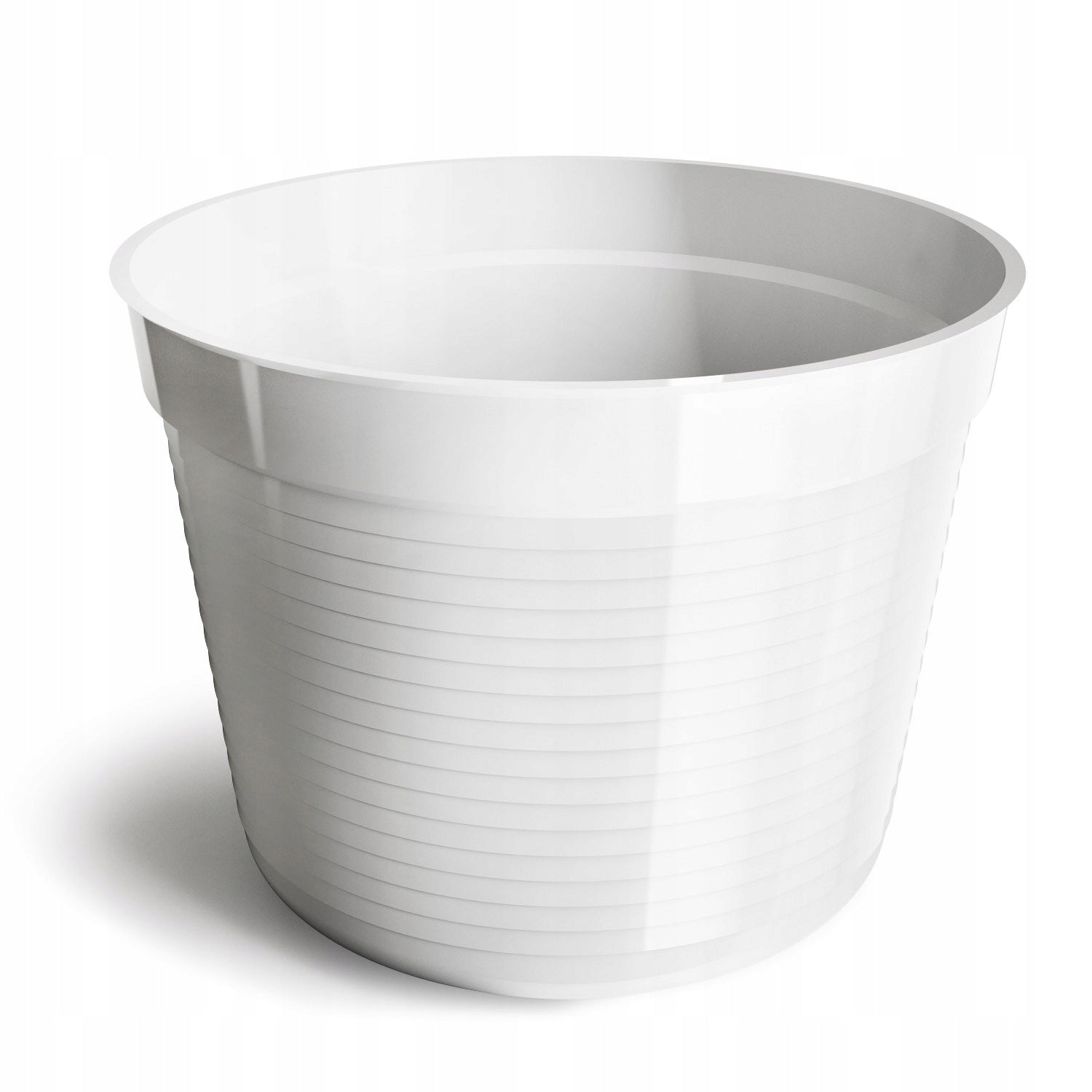 SET OF 5 PCS. COVER pot STRIPES CLASSIC PATTERN d. 17 cm WHITE EAN (GTIN) 5905674313058