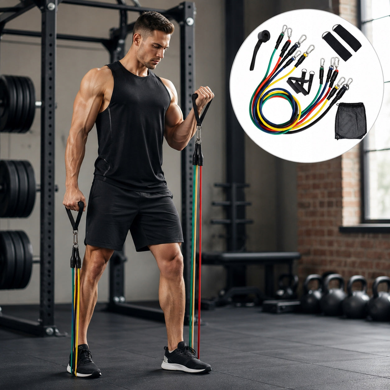SET OF 5 RESISTANCE BANDS FOR EXERCISE WORKOUT BANDS FITNESS HIGH QUALITY Brand no brand