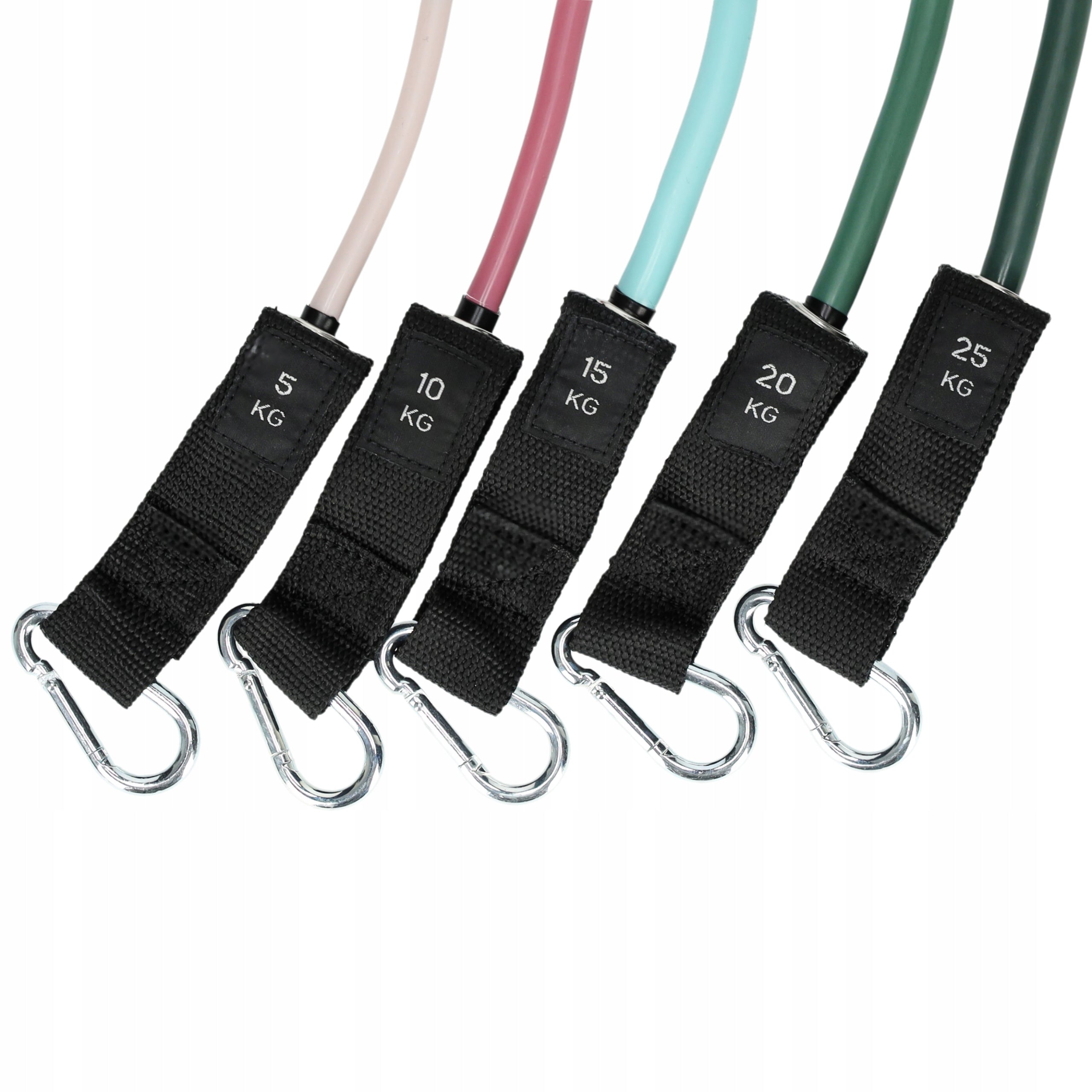 SET OF 5 RESISTANCE BANDS FOR EXERCISE WORKOUT BANDS FITNESS HIGH QUALITY RUBBER Manufacturer code 5904183605937