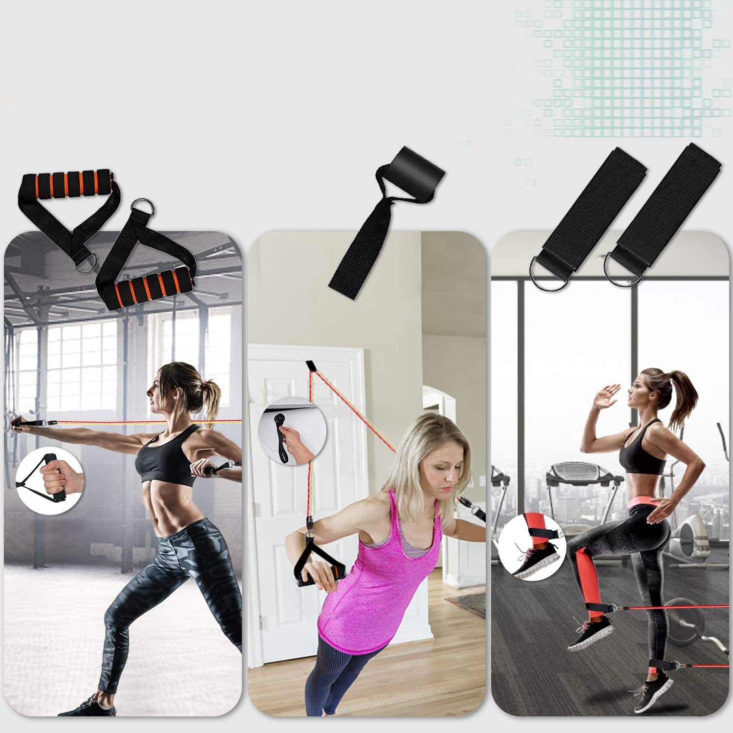 SET OF 5 RESISTANCE BANDS FOR TRAINING EXERCISES Brand Nela-Styl