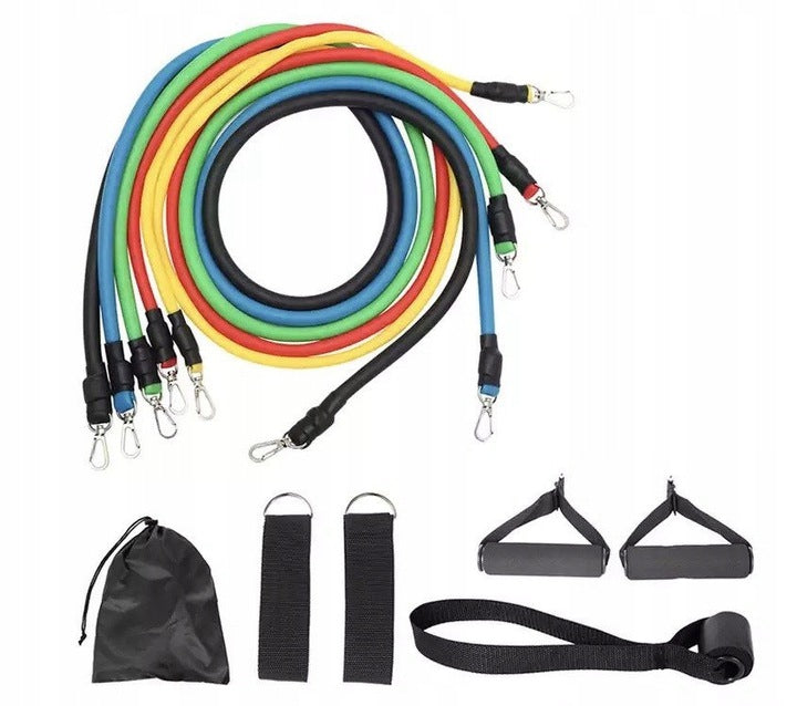 SET OF 5 RESISTANCE BANDS FOR TRAINING EXERCISES
