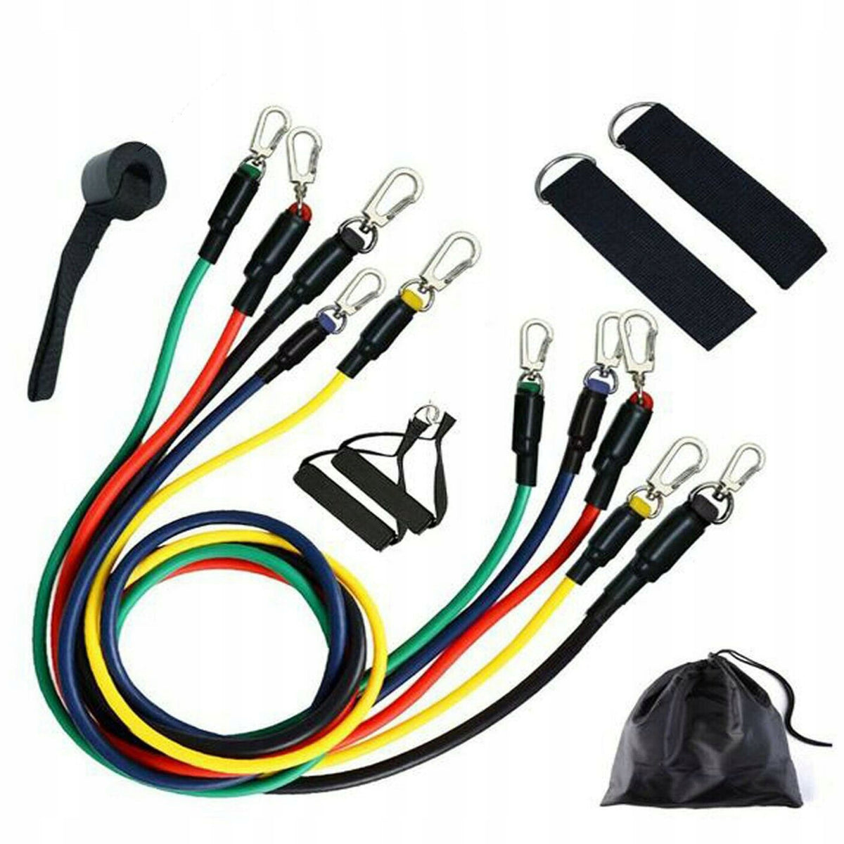 SET OF 5 RESISTANCE RUBBERS FIT Resistance Exercise Rubbers
