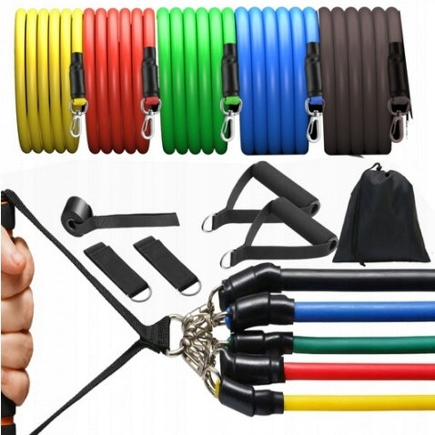 SET OF 5 RESISTANCE RUBBERS FOR FITNESS CROSSFIT RESISTANCE EXERCISE TRAINING