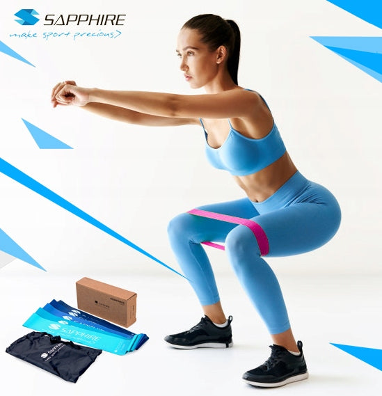 SET OF 5 Resistance Rubbers Rehabilitation Exercise Tapes MINI BAND Training Manufacturer code SG-1314_BLUE