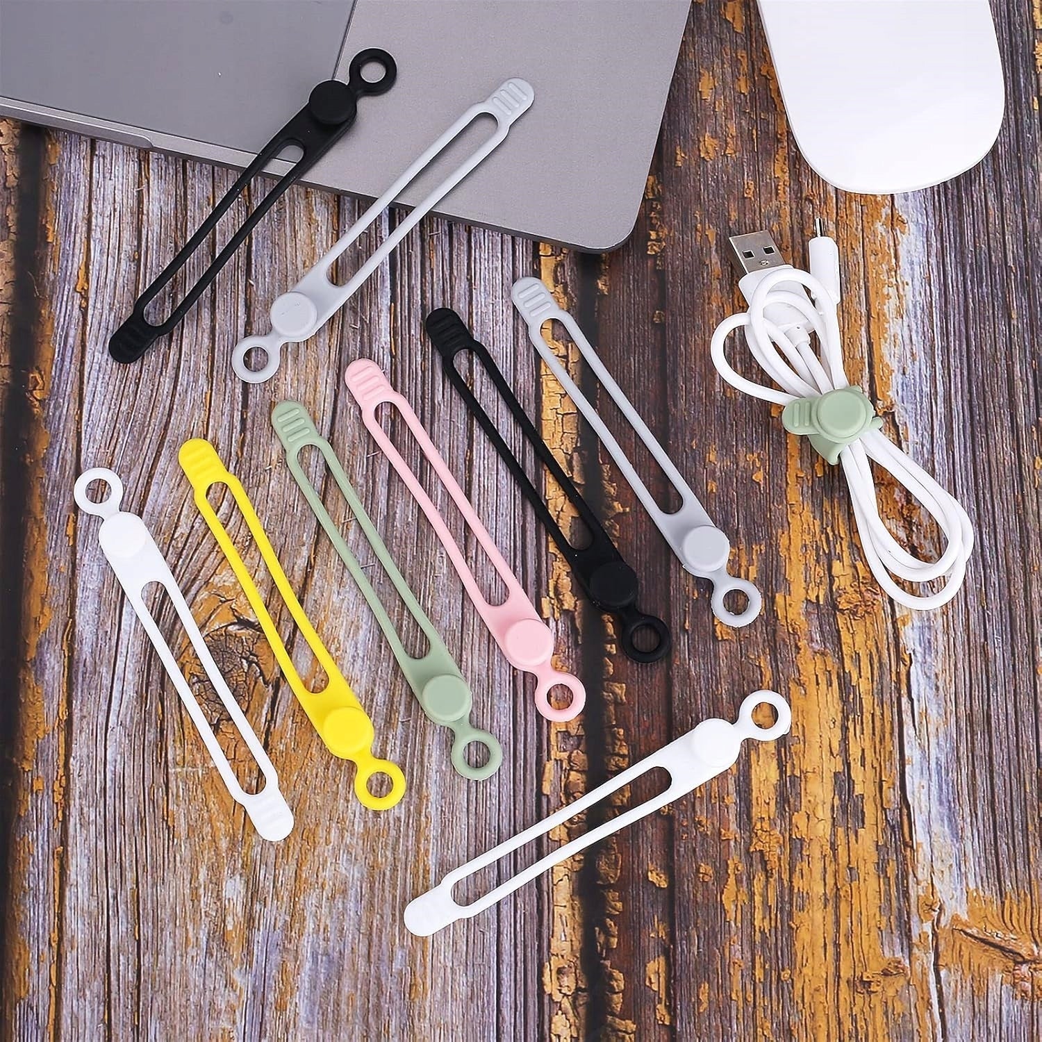 SET OF 5 SILICONE BANDS / REUSABLE RECIPE ERASER Packaging status original